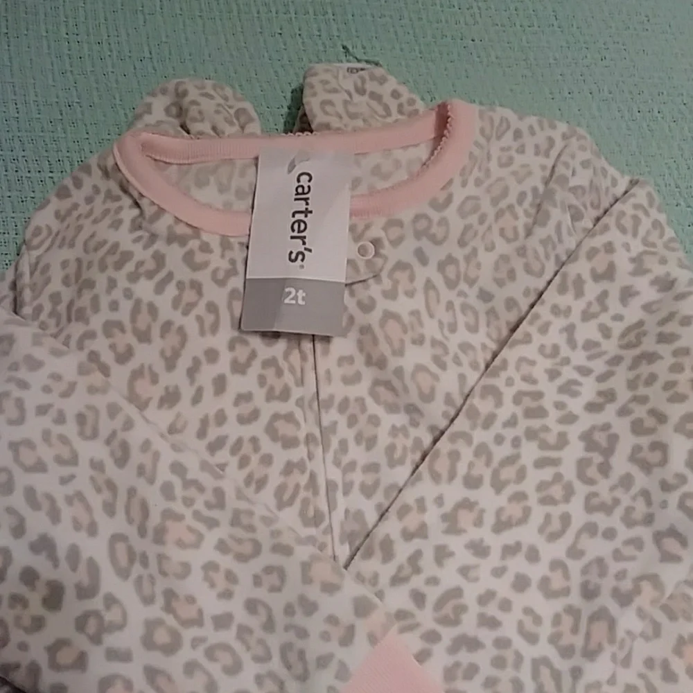 NWT CARTER'S pink fleece kitty Pajama Blanket S…
